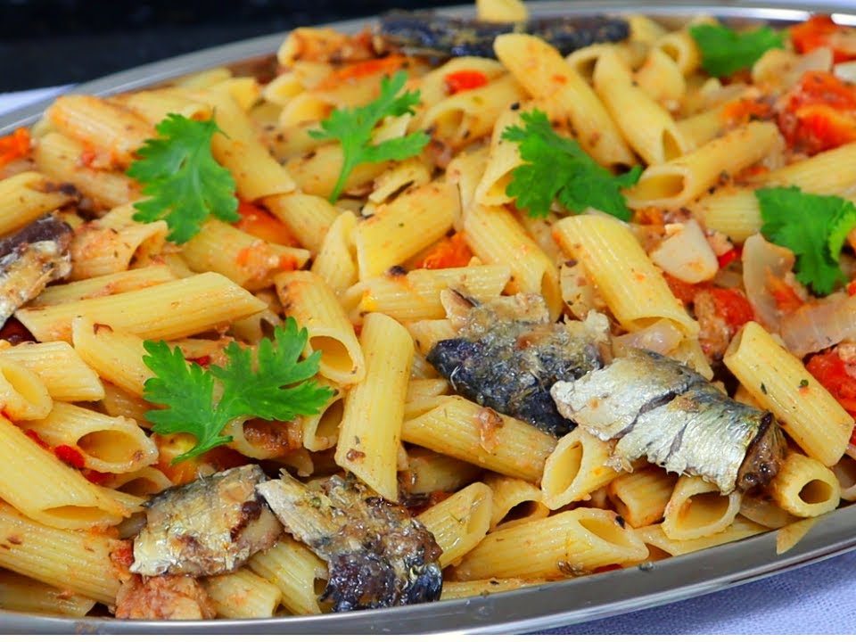 MACARRÃO COM SARDINHA ALMOÇO FÁCIL E INCRIVELMENTE SABOROSO