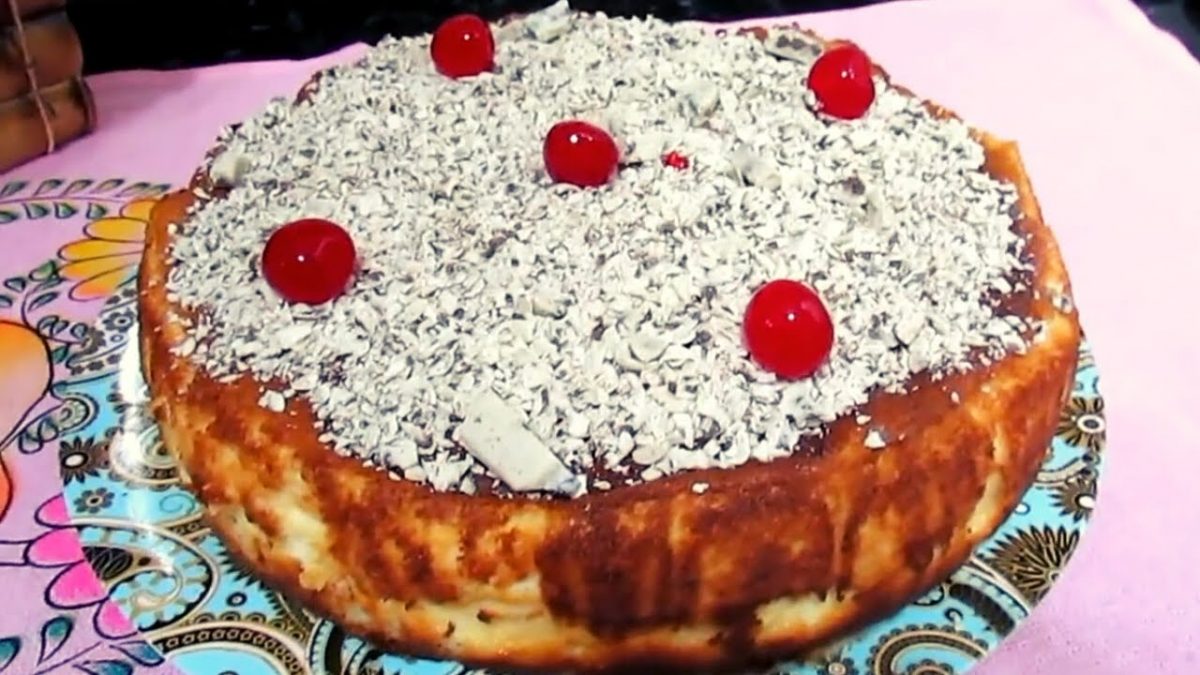 TORTA DE LEITE CONDENSADO COM RICOTA SEM FARINHA DE TRIGO