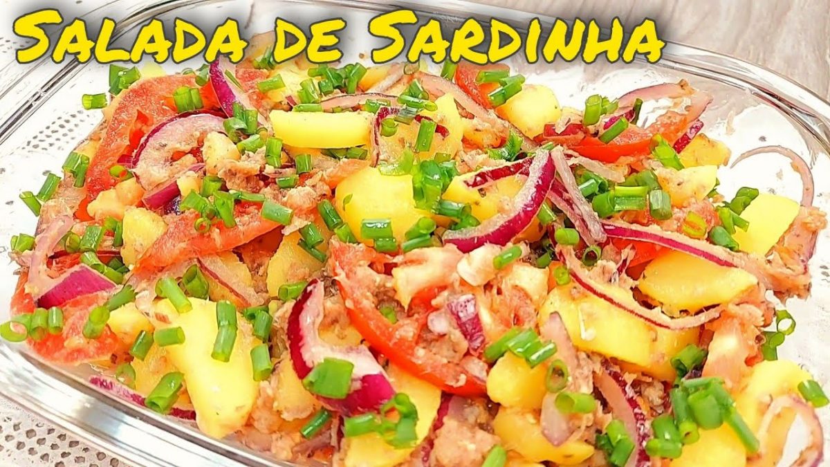 SALADA DE SARDINHA que MINHA MÃE SEMPRE FAZIA NA SEXTA- FEIRA SANTA.... Experimente!