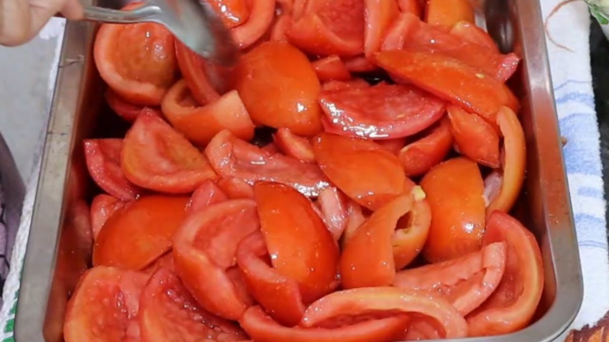 TOMATE ASSADO NO FORNO FIZ ESTA RECEITA E ME SURPREENDI