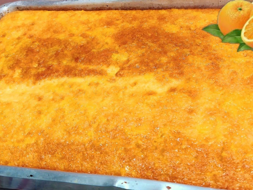 Bolo de Laranja com Casca De liquidificador |Bolo tamanho família.Fofíssimo!