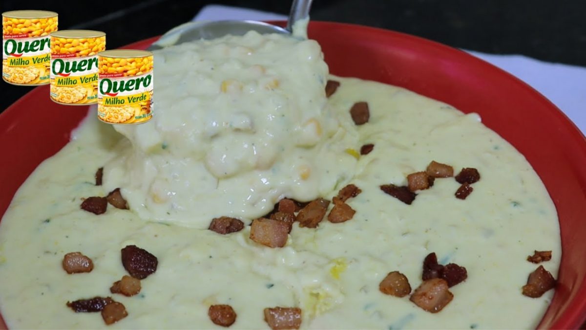 CREME DE MILHO VERDE CREMOSO RECEITA QUENTINHA PARA VOCÊ FAZER NO FRIO.