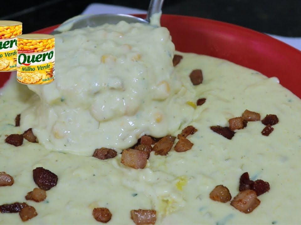 CREME DE MILHO VERDE CREMOSO RECEITA QUENTINHA PARA VOCÊ FAZER NO FRIO.