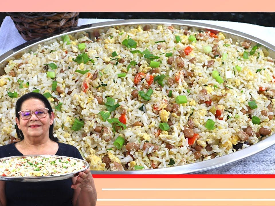 SOBROU ARROZ E FEIJÃO? NÃO JOGUE FORA! FAÇA ESSE DELICIOSO ARROZ BRASILEIRO: UM ALMOÇO COMPLETO!