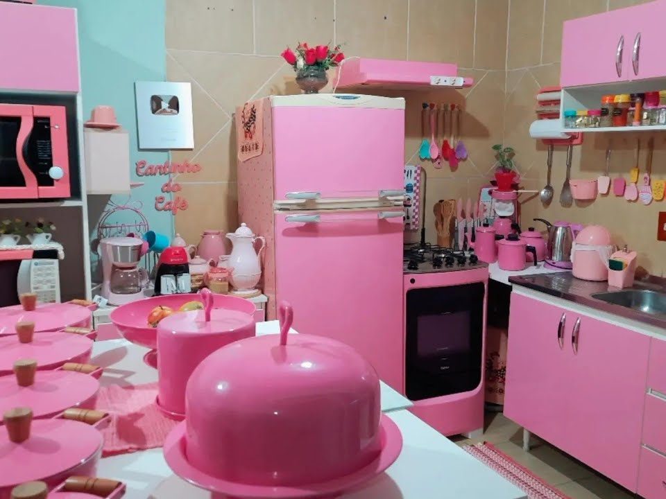 TOUR PELA MINHA COZINHA ROSA💟💖 @Receitas da Kelly