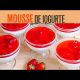 MOUSSE DE IOGURTE COM CALDA DE MORANGO |  SOBREMESA SAUDÁVEL E DELICIOSA