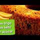 BOLO DE BANANA COM AVEIA E MAÇA  | BOLO FIT