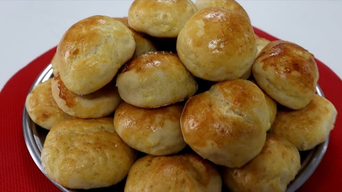 PÃOZINHO DE MANDIOCA. FÁCIL DE FAZER, FOFINHO E DELICIOSO!