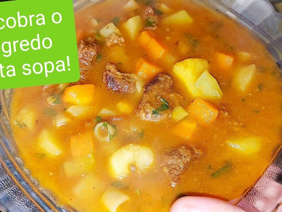 O Segredo da Boa Sopa De Legumes com Carne e Macarrão esta no Modo De Preparo!  Top Receitas