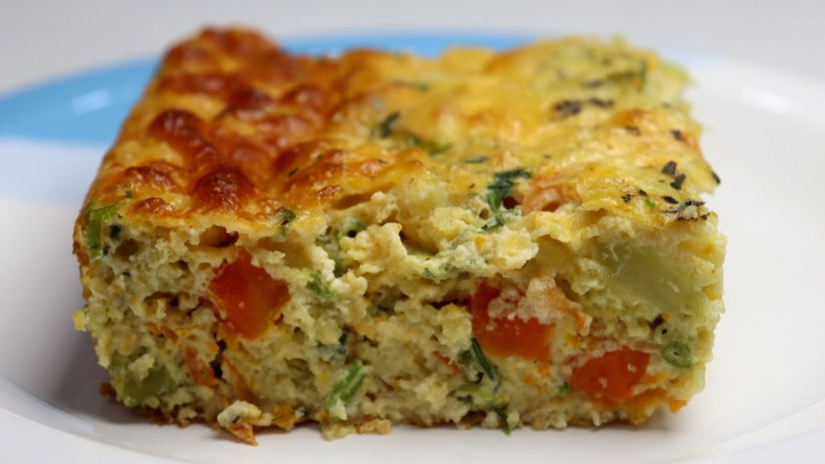 TORTA DE LEGUMES SEM FARINHA DE TRIGO E SEM LIQUIDIFICADOR.