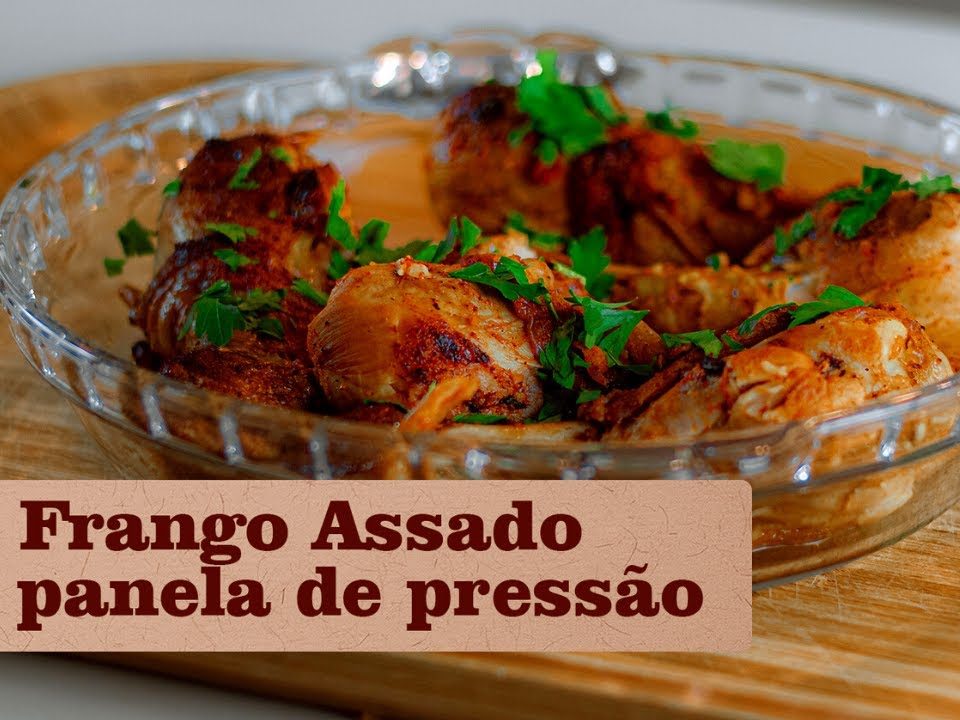 ECONOMIZE GÁS ASSANDO O FRANGO NA PANELA DE PRESSÃO.PRONTO EM POUCOS MINUTOS.