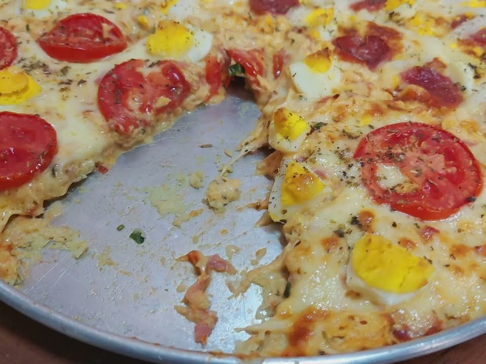 Pizza de Couve- Flor | Massa de Pizza LOW CARB .