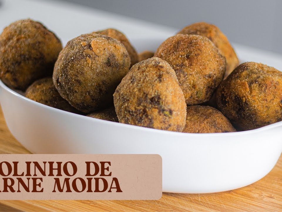 DESCOBRI O SEGREDO DA FAMOSA RECEITA DE BOTECO.BOLINHO DE CARNE MOÍDA.SABOR ESPECIAL.