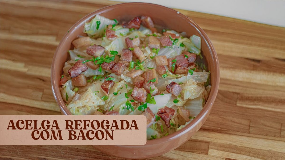 ACELGA COM BACON. SIMPLES E RÁPIDO!