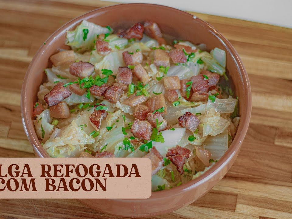 ACELGA COM BACON. SIMPLES E RÁPIDO!