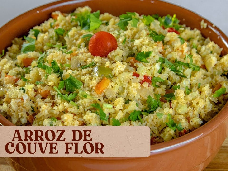 ARROZ DE COUVE FLOR: LEVE E SABOROSO!