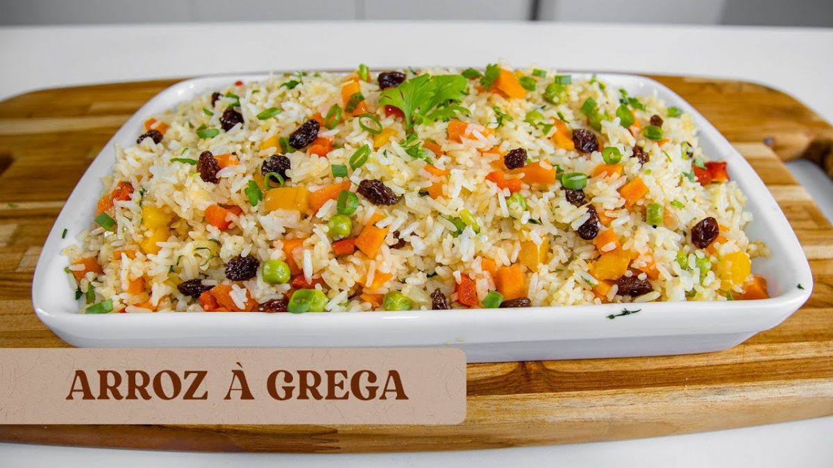 ARROZ A GREGA SUPER FÁCIL E SABOR INCRÍVEL.PARA CEIA DE NATAL.