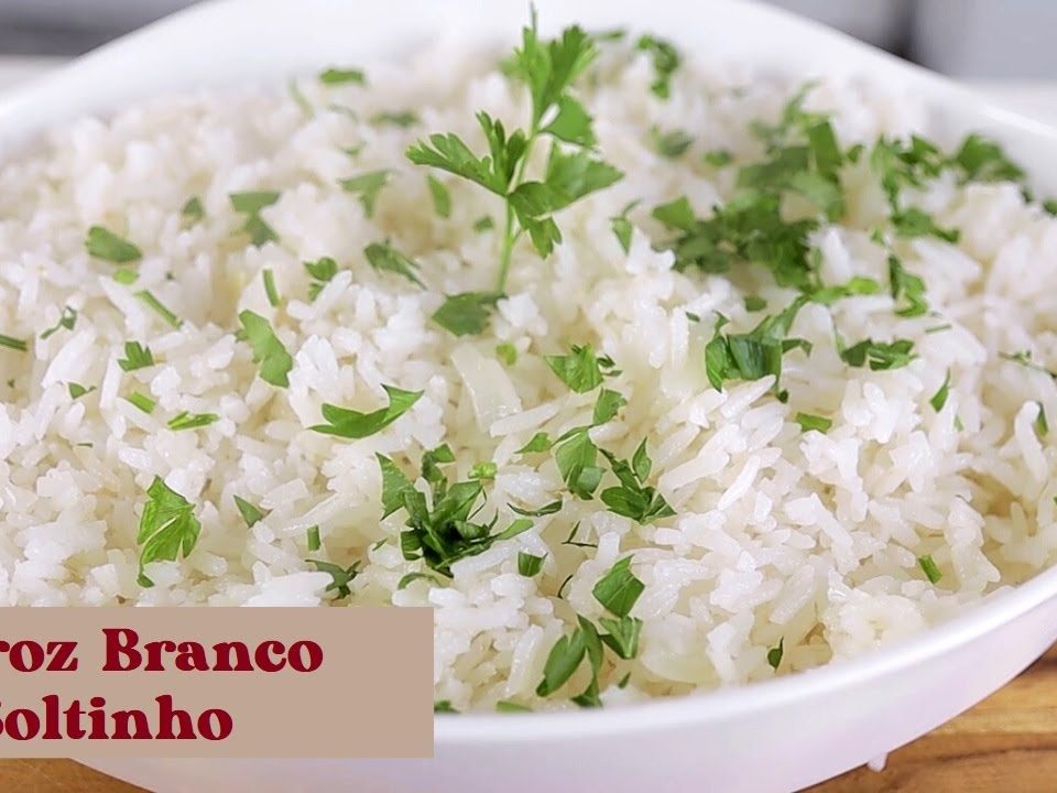 ARROZ BRANCO: SOLTINHO E DELICIOSO.