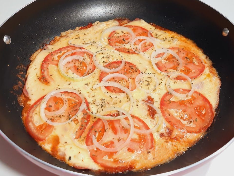 SEM FORNO E SEM TRIGO PIZZA DE FRIGIDEIRA FÁCIL E RÁPIDO DE FAZER @Receitas da Kelly