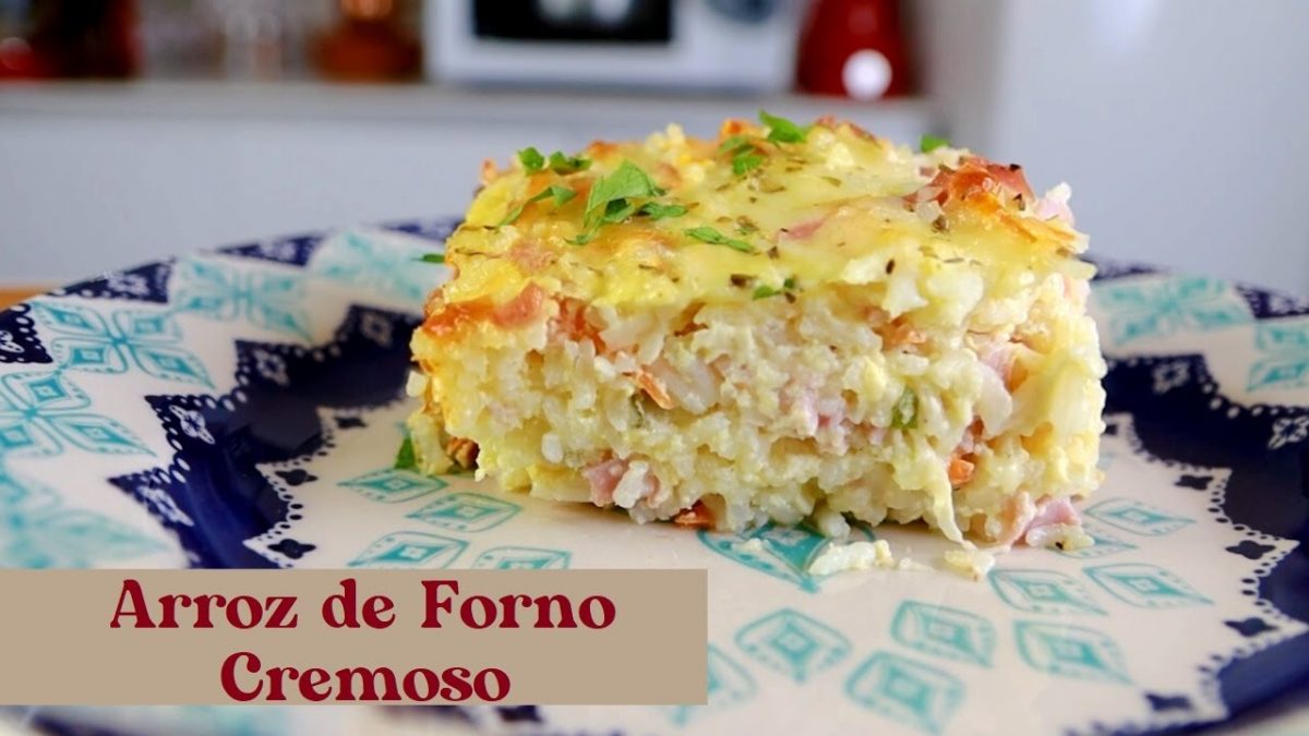 ARROZ DE FORNO CREMOSO. POUCOS INGREDIENTES PARA A CEIA DE ANO NOVO