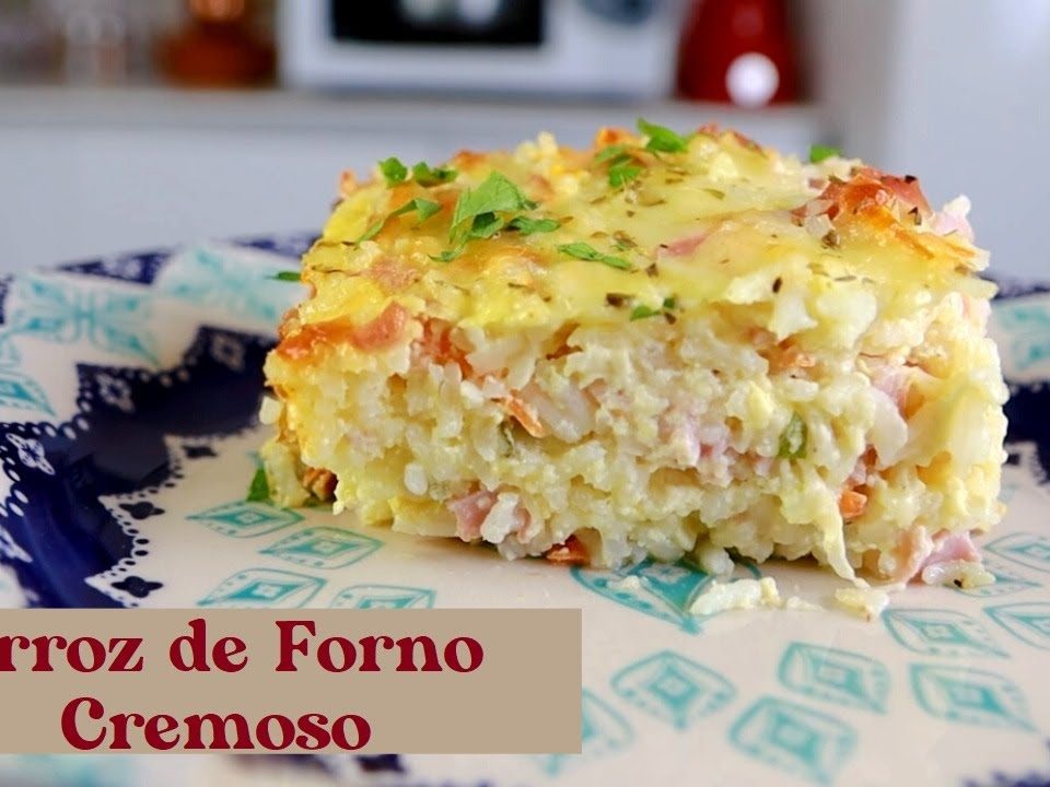 ARROZ DE FORNO CREMOSO. POUCOS INGREDIENTES PARA A CEIA DE ANO NOVO