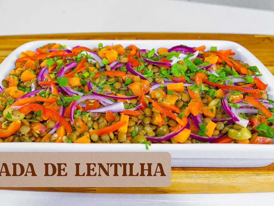 SALADA DE LENTILHA.VOCÊ NUNCA MAIS VOCÊ VAI ACHAR SALADA RUIM.PERFEITA PARA CEIA DE ANO NOVO.