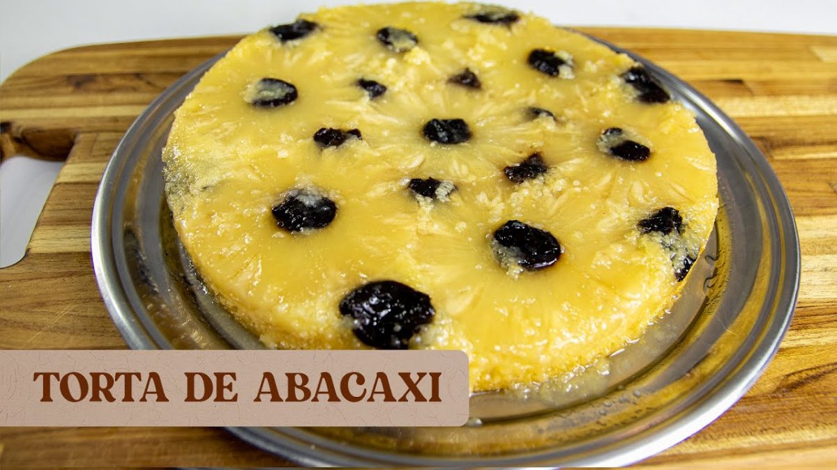 TORTA DE ABACAXI.PREPAREI EM 5 MINUTOS IDEAL PARA CEIA DE ANO NOVO.