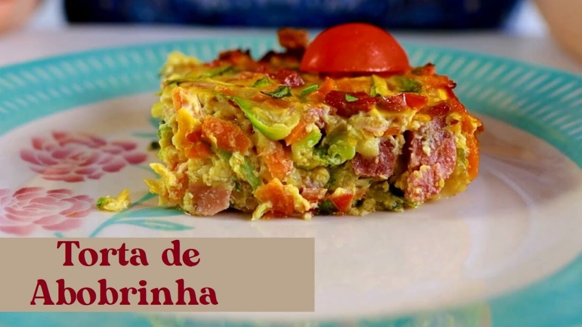 TORTA DE ABOBRINHA SEM FARINHA DE TRIGO.RECEITA SIMPLES E SABOROSA.