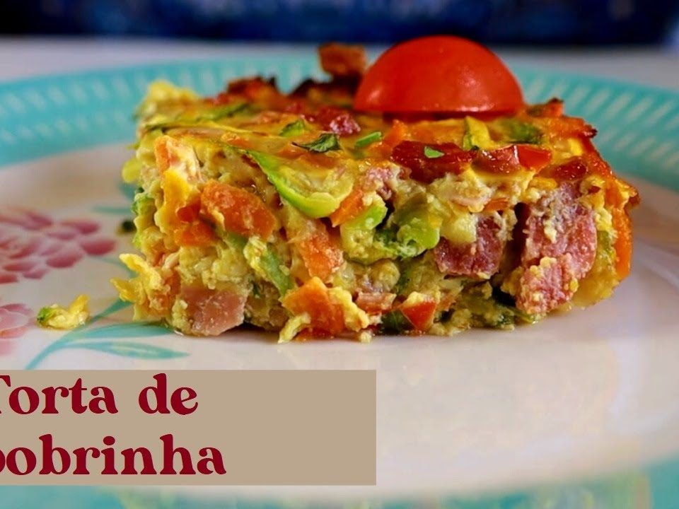 TORTA DE ABOBRINHA SEM FARINHA DE TRIGO.RECEITA SIMPLES E SABOROSA.