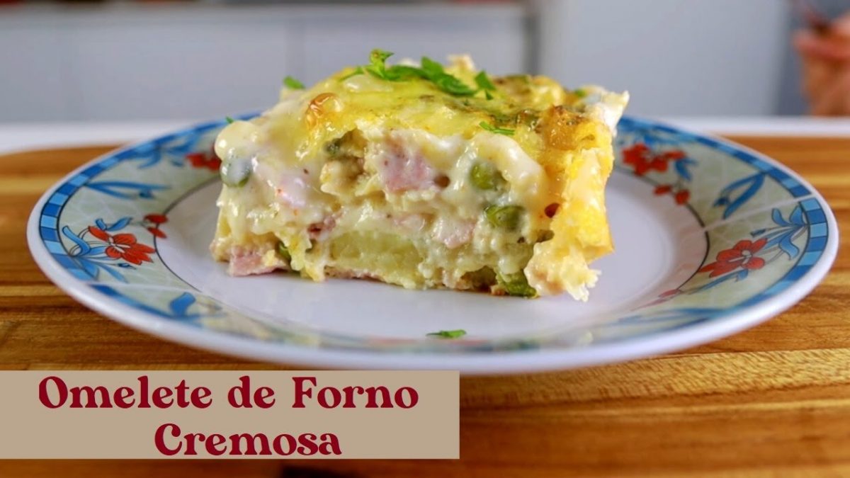 OMELETE DE FORNO CREMOSA.TÃO FÁCIL QUE DÁ PRA FAZER AINDA HOJE.