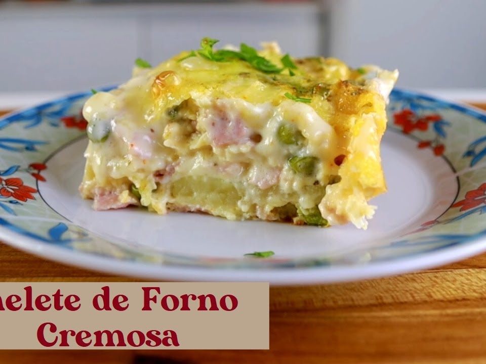 OMELETE DE FORNO CREMOSA.TÃO FÁCIL QUE DÁ PRA FAZER AINDA HOJE.