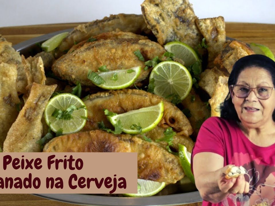 PEIXE FRITO EMPANADO NA CERVEJA. SEQUINHO E CROCANTE!