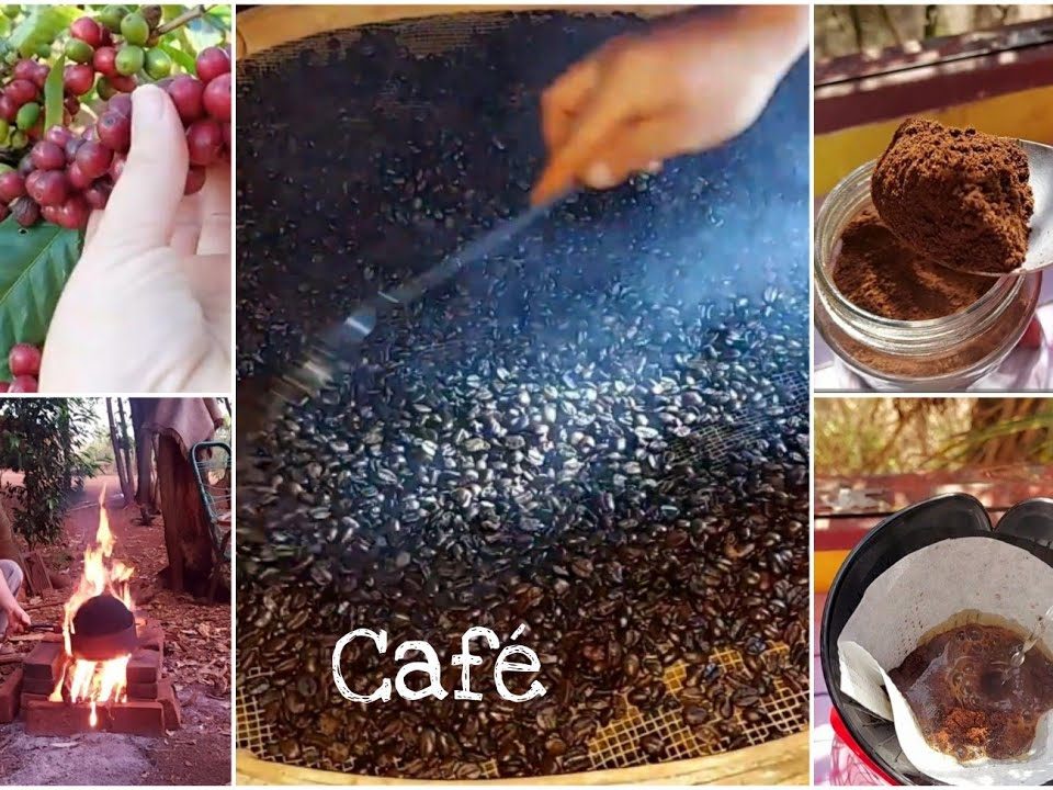 COMO É FEITO O CAFÉ ☕ARTESANAL LÁ NA ROÇA|  Beneficiamento Limpeza Torra e Moagem do grão