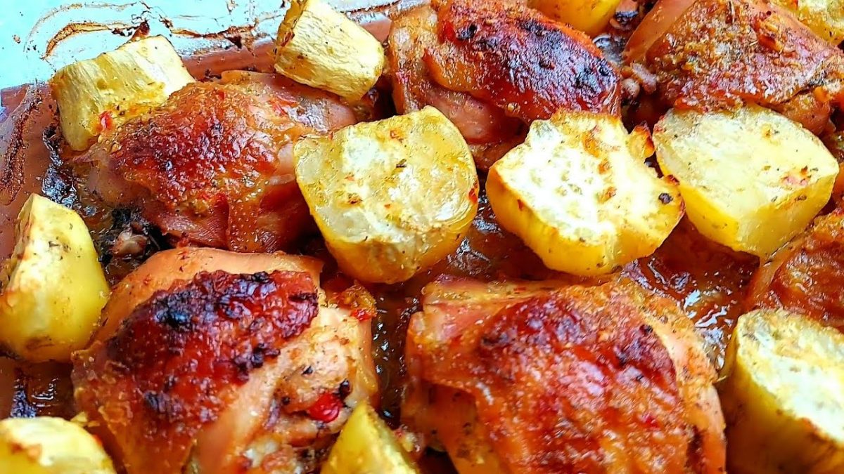 COMO FAZER O MELHOR TEMPERO PARA FRANGO ASSADO NO FORNO COM BATATAS!