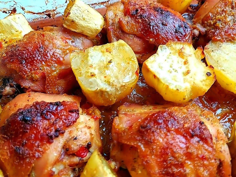 COMO FAZER O MELHOR TEMPERO PARA FRANGO ASSADO NO FORNO COM BATATAS!