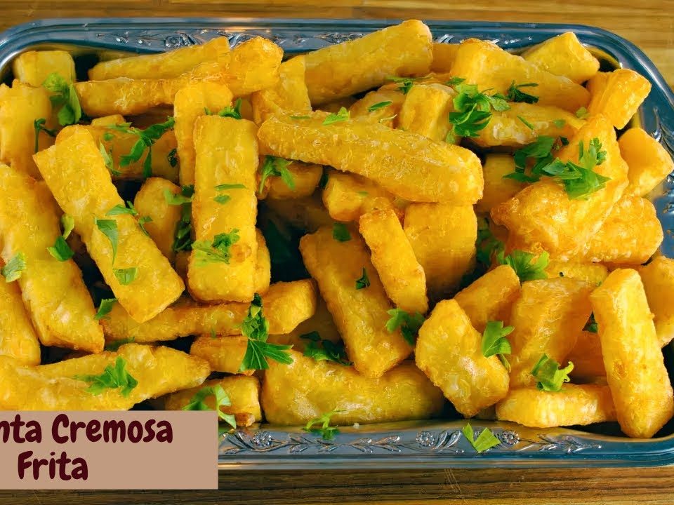 POLENTA FRITA: CROCANTE POR FORA E CREMOSA POR DENTRO. RECEITA FÁCIL DE FAZER.