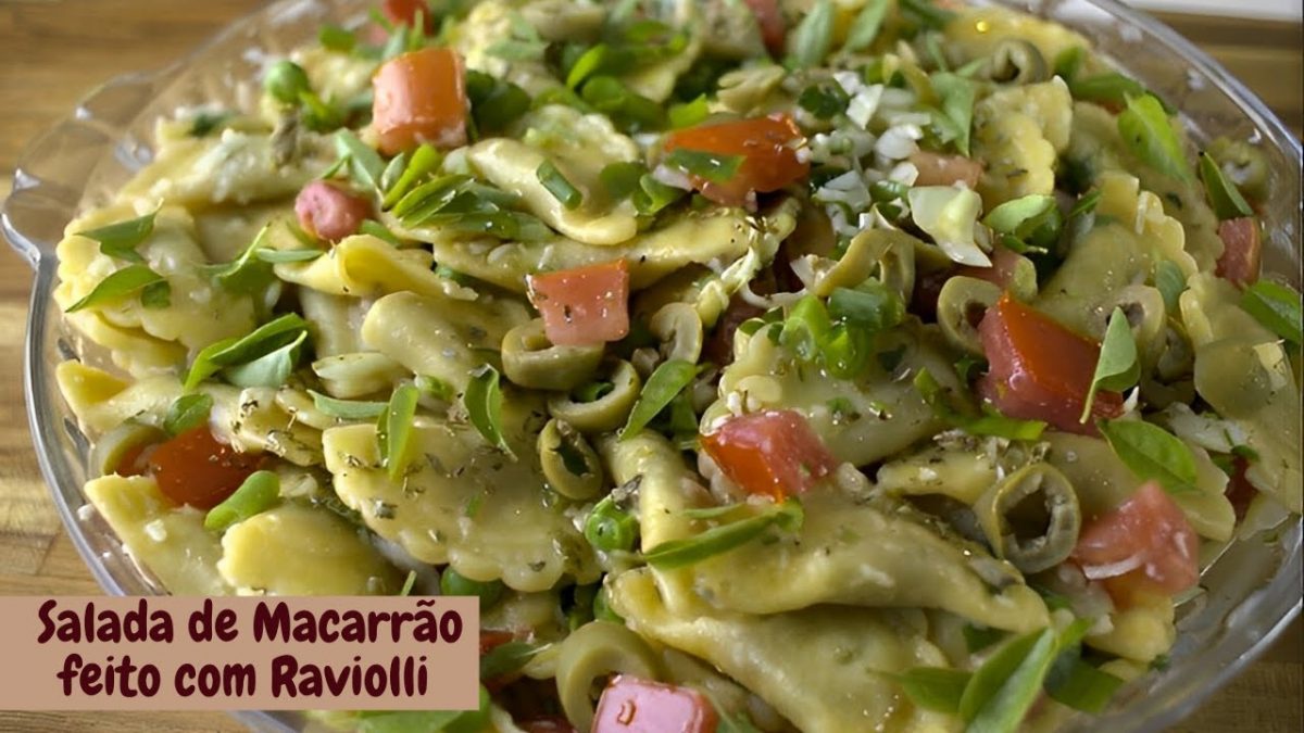 ALMOÇO COMPLETO EM 15 MINUTOS: SALADA DE MACARRÃO COM RAVIOLI