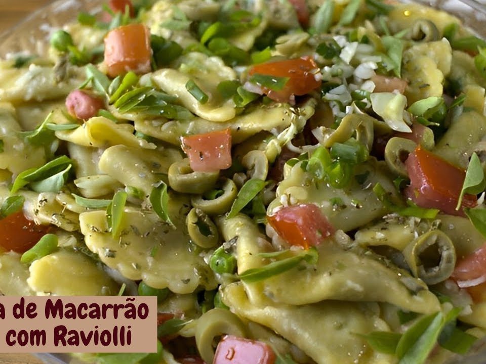 ALMOÇO COMPLETO EM 15 MINUTOS: SALADA DE MACARRÃO COM RAVIOLI