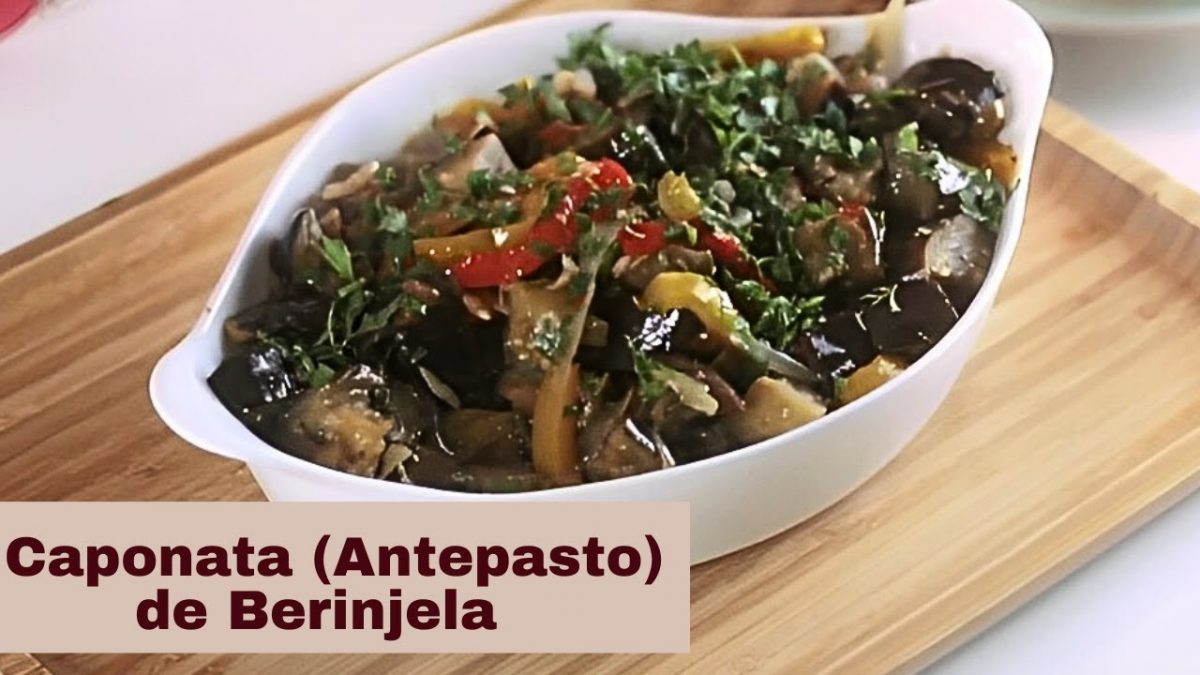 ANTEPASTO DE BERINJELA FEITA NA PANELA. A MELHOR RECEITA DE CAPONATA!