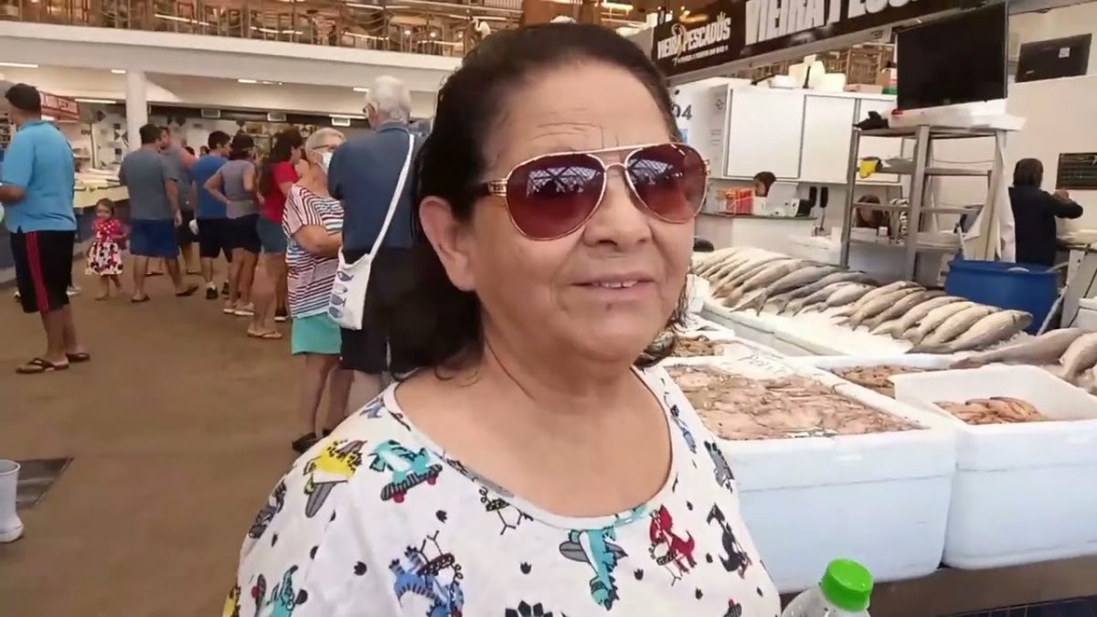 FUI CONHECER O MERCADO DO PEIXE NA CIDADE DE SANTOS SÃO PAULO