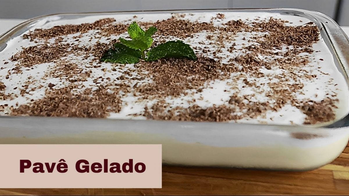 PAVÊ GELADO COM BOLACHA CHAMPANHE: A SOBREMESA PERFEITA PARA O ALMOÇO DO DIA DAS MÃES