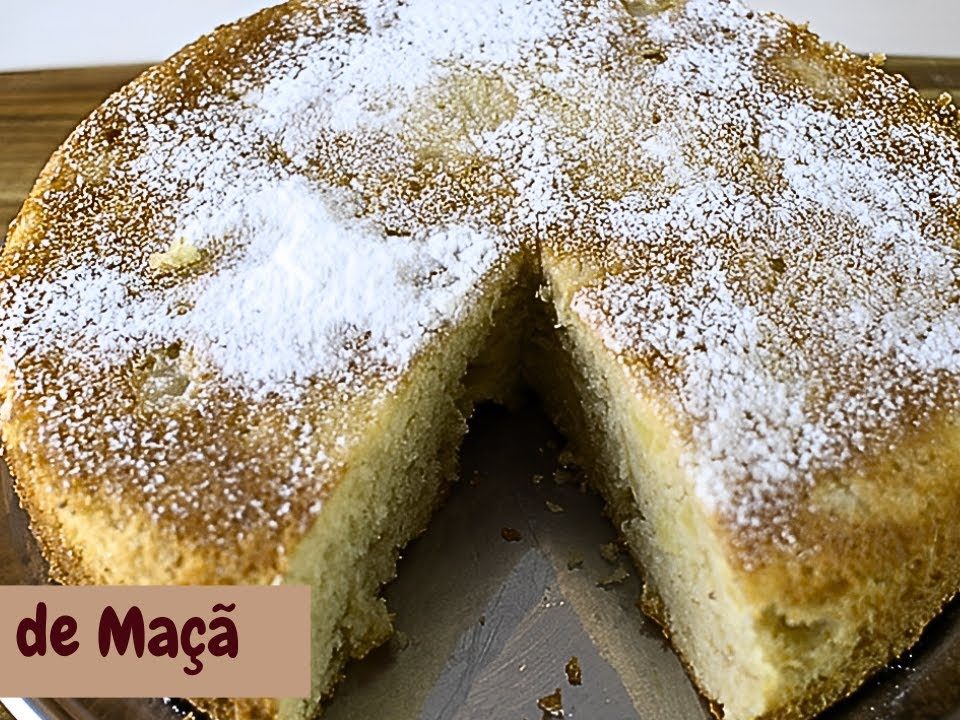 PREPARE ESTE BOLO DE MAÇÃ EM 5 MINUTOS.RECEITA FÁCIL E A MASSA FICA FOFINHA.