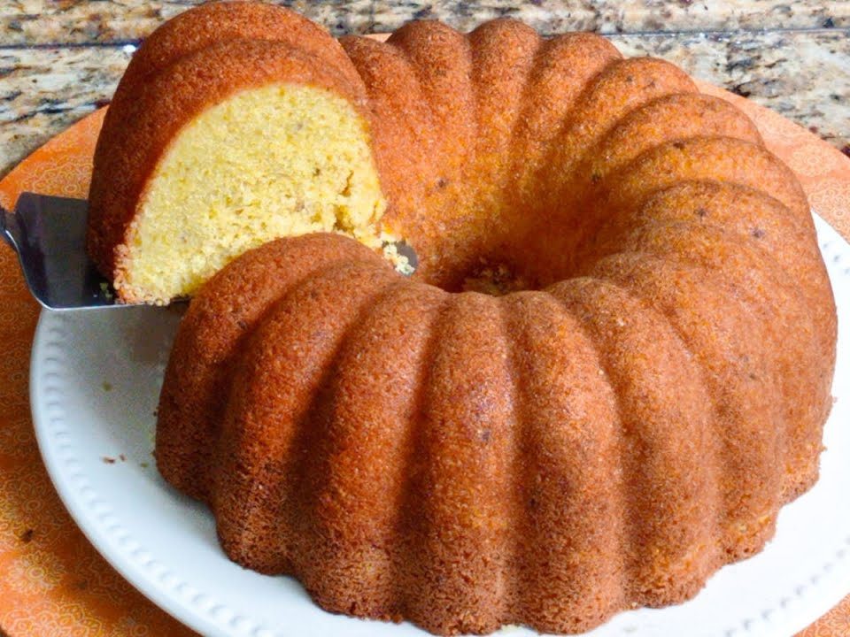 BOLO DE FUBÁ COM CREME DE LEITE | SEM TRIGO | FOFINHO E DELICIOSO