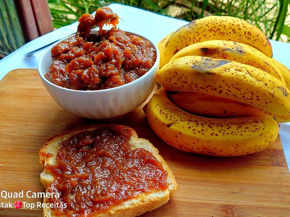 GELÉIA DE BANANA - Receita fácil e rápida com Banana madura!