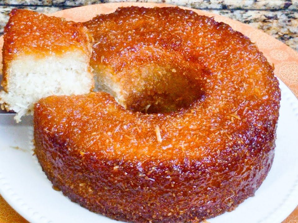 BOLO DE AIPIM CARAMELIZADO | SEM GLÚTEN E SEM LACTOSE