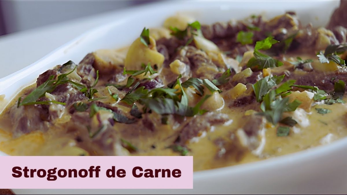 CARNE COM MOLHO CREMOSO. RECEITA RAPIDA E DELICIOSA!