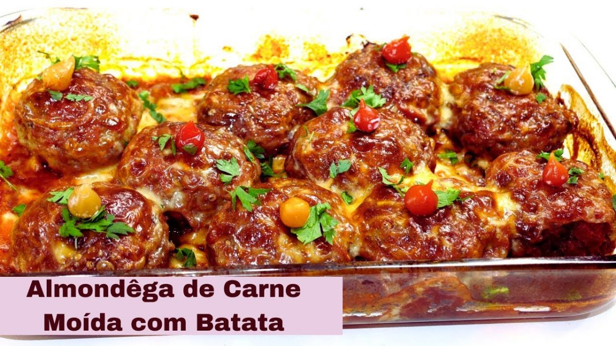 O SEGREDO DA MELHOR ALMÔNDEGA: CARNE MOÍDA E BATATA.