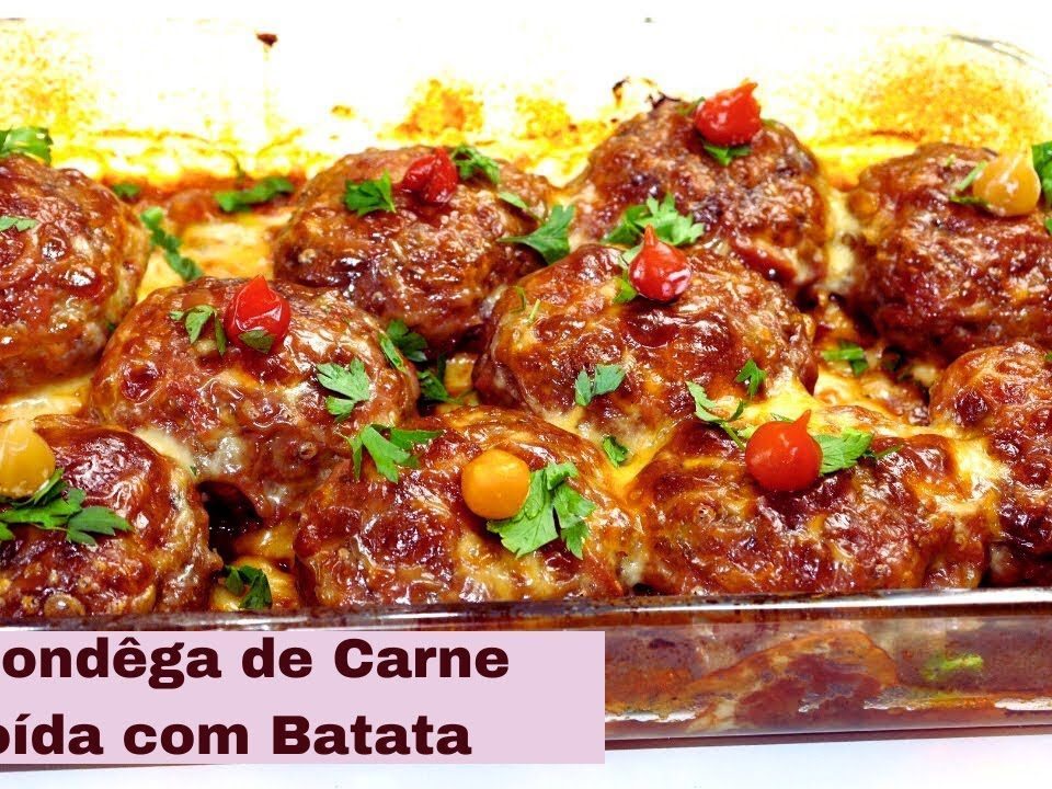 O SEGREDO DA MELHOR ALMÔNDEGA: CARNE MOÍDA E BATATA.