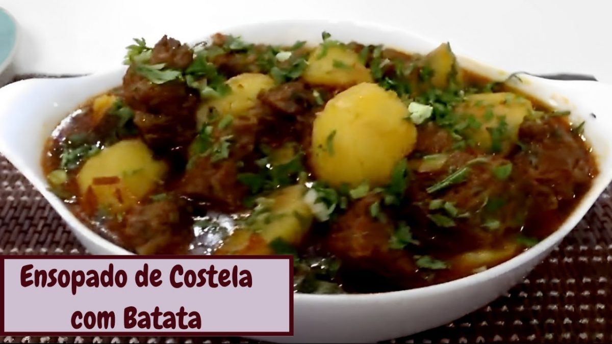 COSTELA COM BATATAS NA PANELA DE PRESSÃO. RECEITA PERFEITA PARA OS DIAS FRIOS.