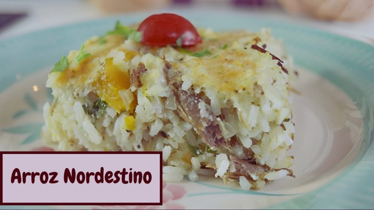 ARROZ DE FORNO COM CARNE E ABÓBORA. DELICIOSA RECEITA NORDESTINA.